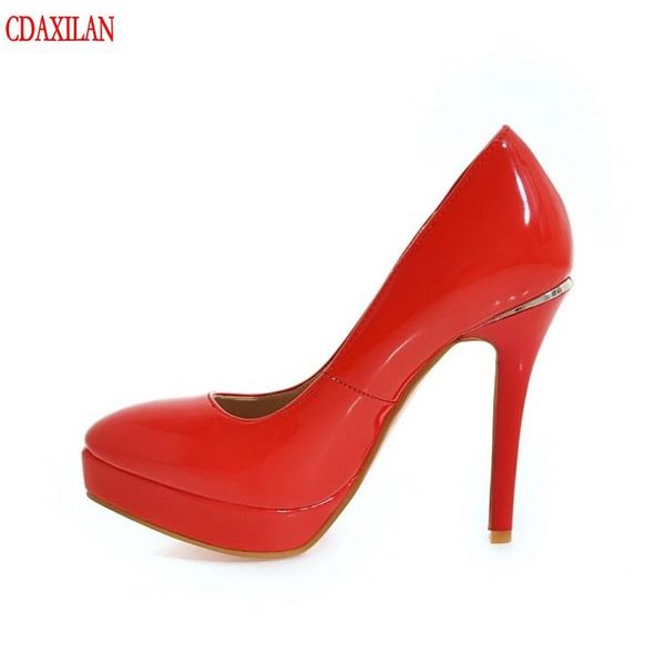 dress shoes cdaxilan to pumps wome's patent leather shallow pointed toe super-high heels ladies summer platform, Black
dress shoes cdaxilan to pumps wome's patent leather shallow pointed toe super-high heels ladies summer platform, Black