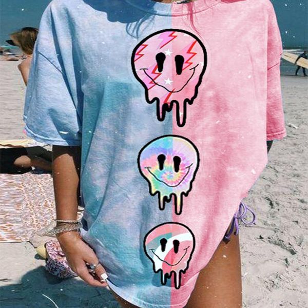 women's t-shirt blue pink stitching funny print vintage graphic t shirts women short sleeve kawaii clothes shirt summer plus size frenc, White
women's t-shirt blue pink stitching funny print vintage graphic t shirts women short sleeve kawaii clothes shirt summer plus size frenc, White