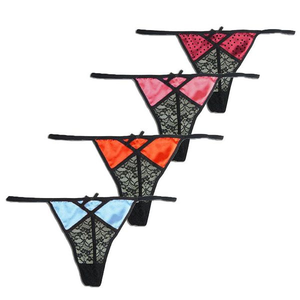 women's panties 4pcs/pack women g-string lace thong plus size panty for underpants low-rise female underwear s-6xl, Black;pink
women's panties 4pcs/pack women g-string lace thong plus size panty for underpants low-rise female underwear s-6xl, Black;pink