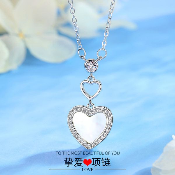jewelry highly quality women party wedding lovers gifts925 sterling silver heart necklace female clavicle chain mirage fritillaria pendant
jewelry highly quality women party wedding lovers gifts925 sterling silver heart necklace female clavicle chain mirage fritillaria pendant