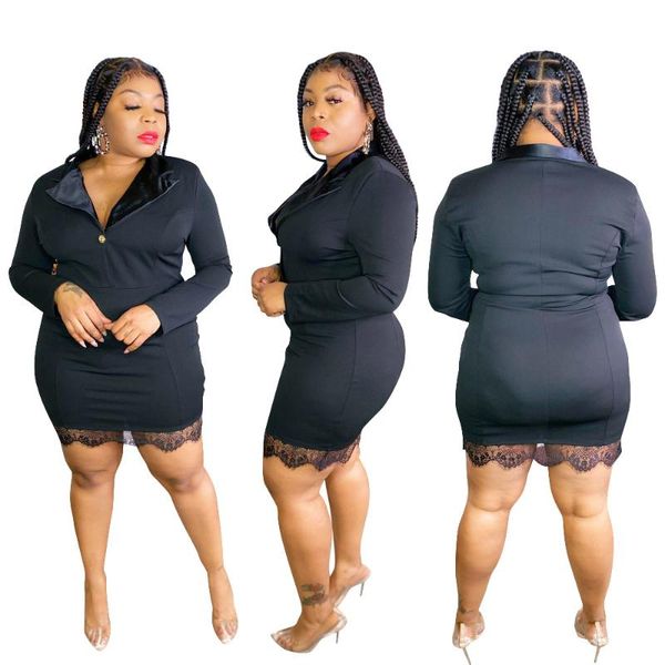 casual dresses zaggin 2021 autumn fashion women solid deep v-neck full sleeve mini dress lace trim plus size plump girls skinny, Black;gray
casual dresses zaggin 2021 autumn fashion women solid deep v-neck full sleeve mini dress lace trim plus size plump girls skinny, Black;gray