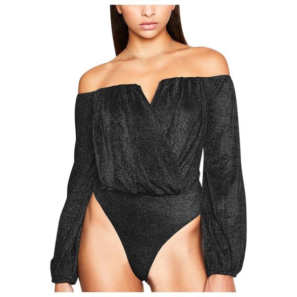 women's jumpsuits & rompers one piece bodysuit women 2021 fashion long sleeve shoulder pleated jumpsuit combinaison femme kombinezon da, Black;white
women's jumpsuits & rompers one piece bodysuit women 2021 fashion long sleeve shoulder pleated jumpsuit combinaison femme kombinezon da, Black;white