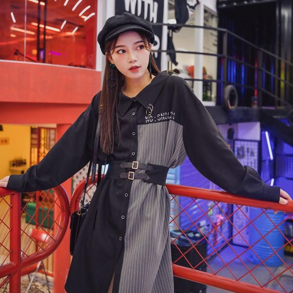 casual dresses patchwork korean dress women print streetwear bandage harajuku long sleeve y2k one-piece women's autumn, Black;gray
casual dresses patchwork korean dress women print streetwear bandage harajuku long sleeve y2k one-piece women's autumn, Black;gray