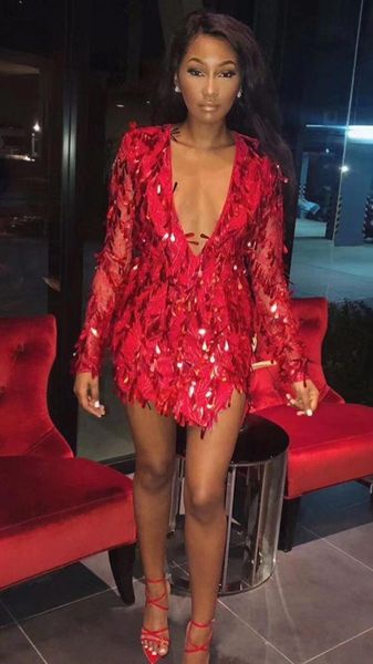 casual dresses est women sequined celebrity red gold dress long sleeve v neck mini short vestidos evening party club, Black;gray
casual dresses est women sequined celebrity red gold dress long sleeve v neck mini short vestidos evening party club, Black;gray