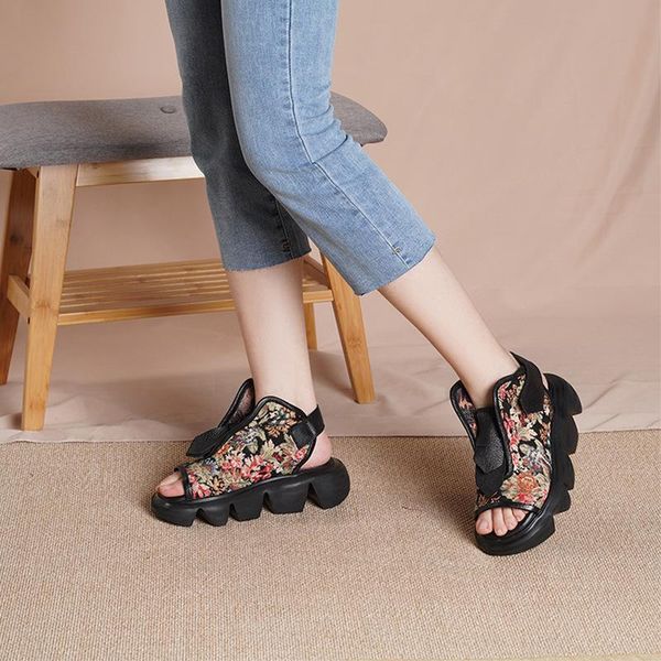 yourseason ladies hook & loop print sandals 2021 summer wedges handmade platform women genuine leather vintage shoes, Black
yourseason ladies hook & loop print sandals 2021 summer wedges handmade platform women genuine leather vintage shoes, Black