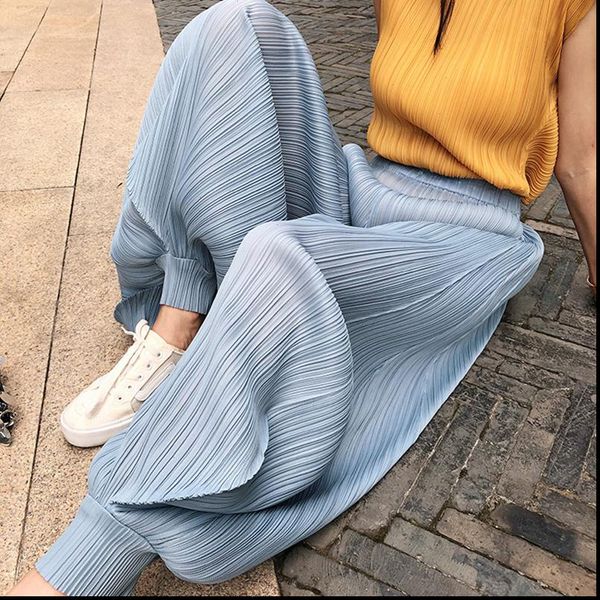 miyake pleated classic high waisted womens pants bloomers trousers japanese wide leg plus size causal women long aesthetic, Black;white
miyake pleated classic high waisted womens pants bloomers trousers japanese wide leg plus size causal women long aesthetic, Black;white