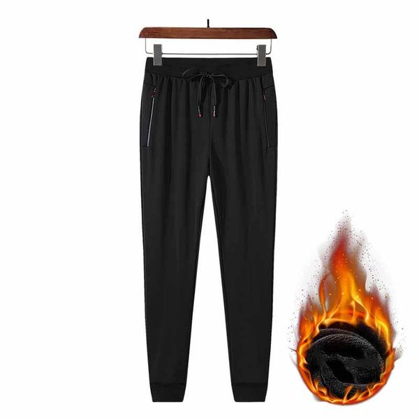 men's pants trousers in autumn and winter. with loose mouth feet., Black