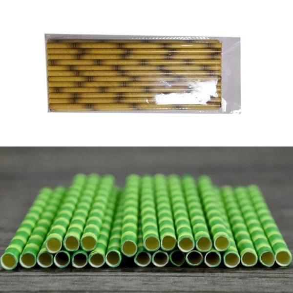 drinking straws 25pcs bamboo pattern paper decoration wedding party supplies creative straw set for drop wholesale
drinking straws 25pcs bamboo pattern paper decoration wedding party supplies creative straw set for drop wholesale
