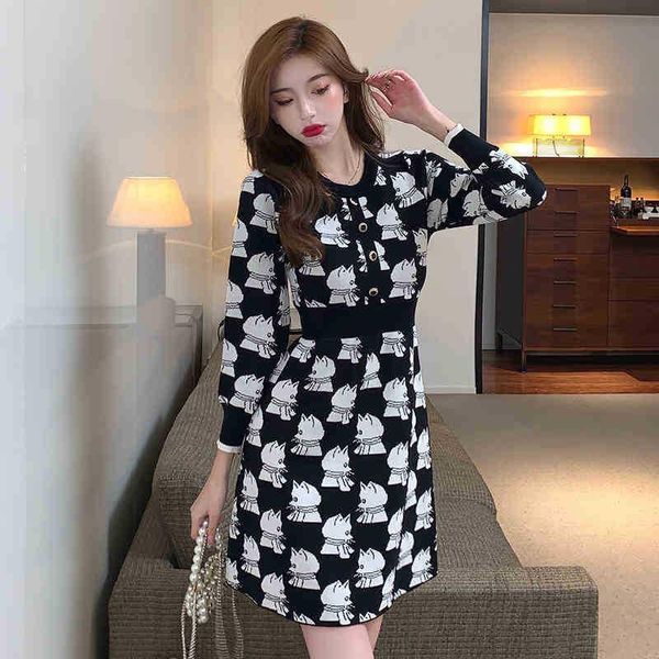 casual dresses knitted women dress sweater elegant a-line buttons contrast color o neck long sleeve autumn office ladies thigh length, Black;gray
casual dresses knitted women dress sweater elegant a-line buttons contrast color o neck long sleeve autumn office ladies thigh length, Black;gray