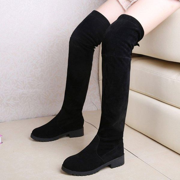 boots knee big size children's women's suede autumn and winter over high heel shoes show, Black
boots knee big size children's women's suede autumn and winter over high heel shoes show, Black