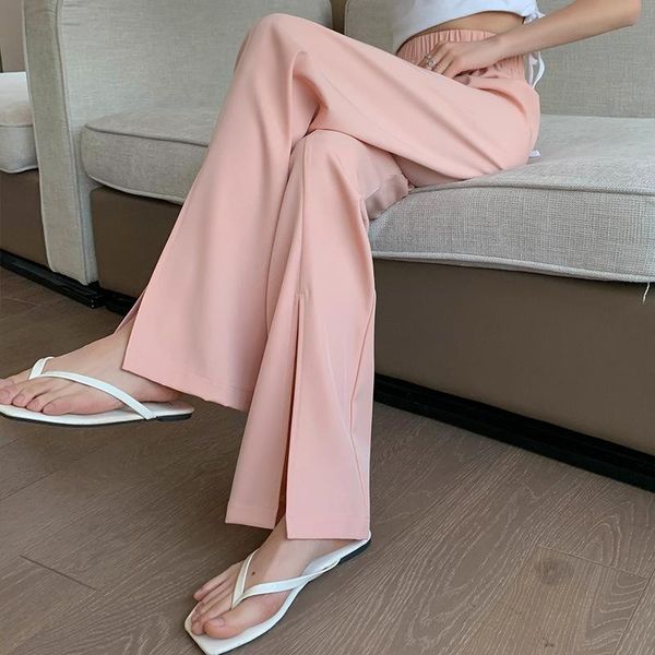 women's pants & capris front slit summer 2021 high-waist straight mopping suit drape trousers women bottoms korean style, Black;white
women's pants & capris front slit summer 2021 high-waist straight mopping suit drape trousers women bottoms korean style, Black;white