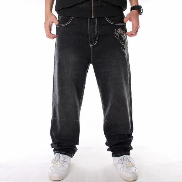 men's jeans trendy hip-hop hiphop clothing washed loose skateboard pants plus fat size, Blue
men's jeans trendy hip-hop hiphop clothing washed loose skateboard pants plus fat size, Blue