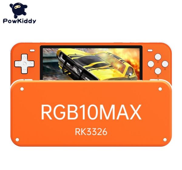 

portable game players powkiddy rgb10 max pro retro open source system handheld console 3.5inch \ 5.0inch rk3326 ips screen 3d rocker childre