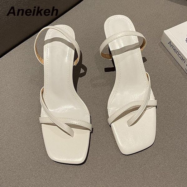 aneikeh women shoes 2021 casual slip-on back strap narrow band new pu stiletto heels sandal basic party concise black size 35-39
aneikeh women shoes 2021 casual slip-on back strap narrow band new pu stiletto heels sandal basic party concise black size 35-39