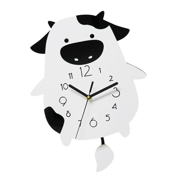 wall clocks 1pc cartoon cow shaped clock decorative living room (white) 
wall clocks 1pc cartoon cow shaped clock decorative living room (white)