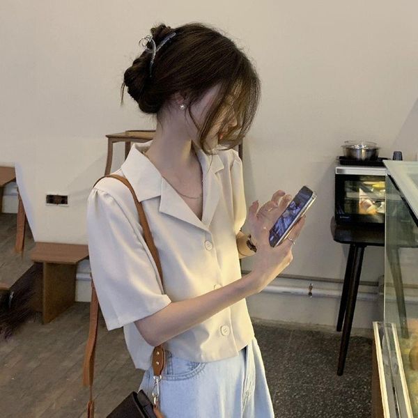 women's jackets small suit women solid turn collar korean cool jacket short-sleeve summer fashion oversized female retro casual coats, Black;brown
women's jackets small suit women solid turn collar korean cool jacket short-sleeve summer fashion oversized female retro casual coats, Black;brown