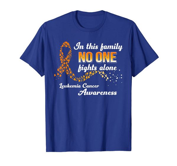 in this family no one fights alone leukemia cancer t shirt, White;black
in this family no one fights alone leukemia cancer t shirt, White;black