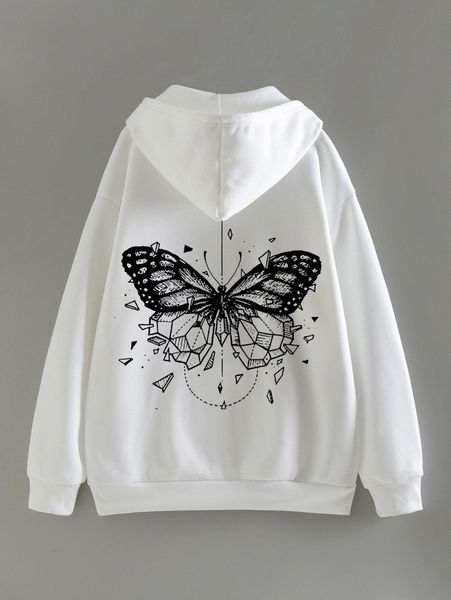 geo & butterfly print kangaroo pocket drop shoulder drawstring thermal hoodie o6xy#, White;black
geo & butterfly print kangaroo pocket drop shoulder drawstring thermal hoodie o6xy#, White;black