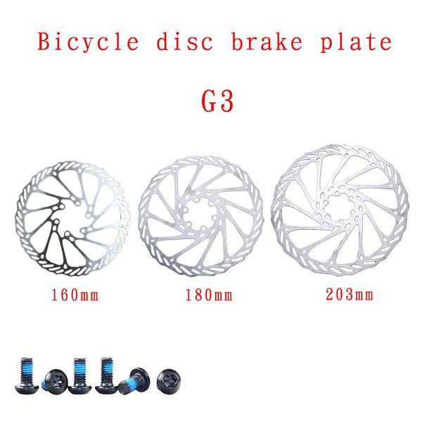 bike brakes g3 bicycle stainless steel brake disc , 160 mm or 180 to 203 mountain six nail bb5 bb7 bicy
bike brakes g3 bicycle stainless steel brake disc , 160 mm or 180 to 203 mountain six nail bb5 bb7 bicy