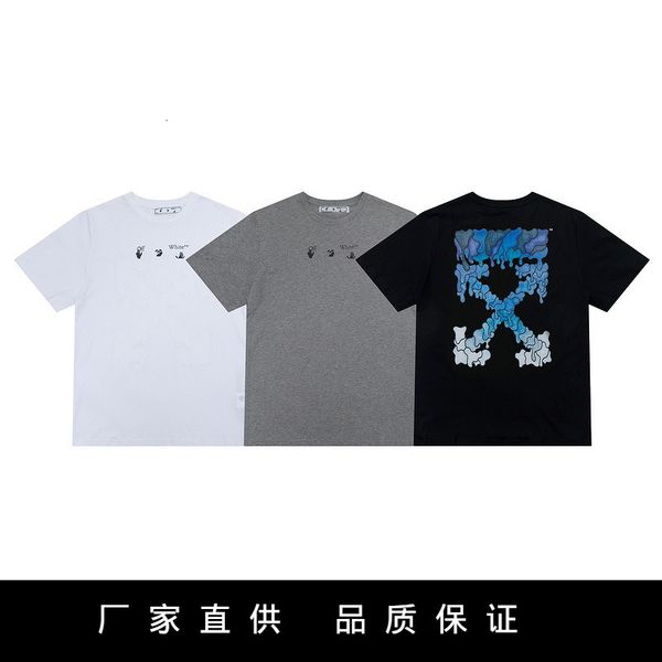 new fashion brand off creative melt letter printing short sleeve t-shirt ow european loose men and women's, White;black
new fashion brand off creative melt letter printing short sleeve t-shirt ow european loose men and women's, White;black