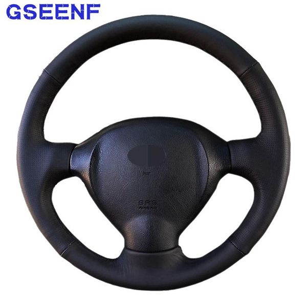 steering wheel covers car cover comfortable black artificial leather hand-stitched for santa non-slip
steering wheel covers car cover comfortable black artificial leather hand-stitched for santa non-slip