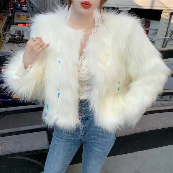 women's fur & faux 2021 autumn winter solid color ladies coat thick warm women outwear female cotton high quality, Black
women's fur & faux 2021 autumn winter solid color ladies coat thick warm women outwear female cotton high quality, Black