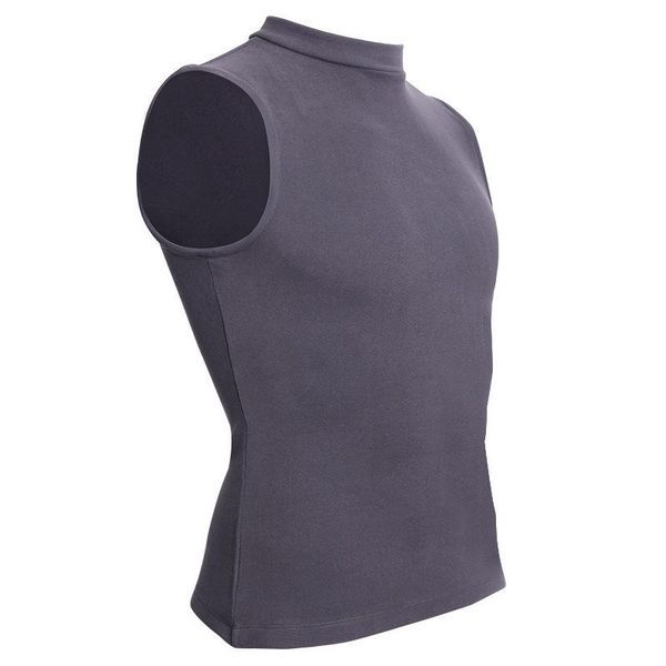 men' tank men sleeveless vest high elastic versatile sport t shirt bottom turtleneck tight slim male tanks night club, White;black
men' tank men sleeveless vest high elastic versatile sport t shirt bottom turtleneck tight slim male tanks night club, White;black
