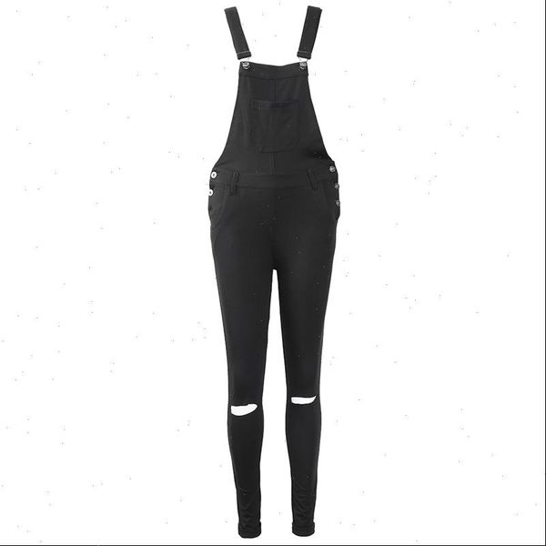spring autumn women fashion casual bib full length hole pinafore overall black jumpsuit baggy jeans trousers, Black;white
spring autumn women fashion casual bib full length hole pinafore overall black jumpsuit baggy jeans trousers, Black;white