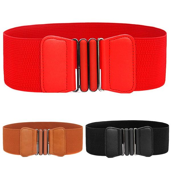 belts safenh waist women fashion lady solid stretch elastic wide belt dress adornment for waistband, Black;brown
belts safenh waist women fashion lady solid stretch elastic wide belt dress adornment for waistband, Black;brown
