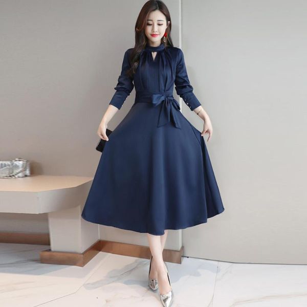 casual dresses spring and autumn women's clothing korean style elegant fashion dress slim fit mid-length plus size bow long sleeve, Black;gray
casual dresses spring and autumn women's clothing korean style elegant fashion dress slim fit mid-length plus size bow long sleeve, Black;gray