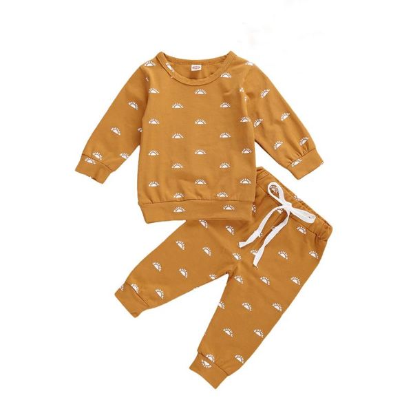 clothing sets infant baby girls boys spring autumn shirt jogger pants suit sun printed round neck long sleeve lace-up trousers, White
clothing sets infant baby girls boys spring autumn shirt jogger pants suit sun printed round neck long sleeve lace-up trousers, White