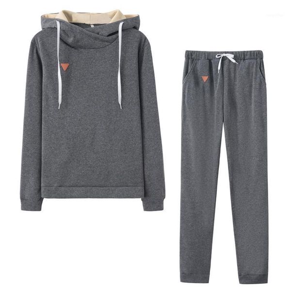 two piece casual fleece tracksuit women's sets oversized hooded long sleeve women hoodie suit winter solid sport pants lady set tracksu, Gray
two piece casual fleece tracksuit women's sets oversized hooded long sleeve women hoodie suit winter solid sport pants lady set tracksu, Gray
