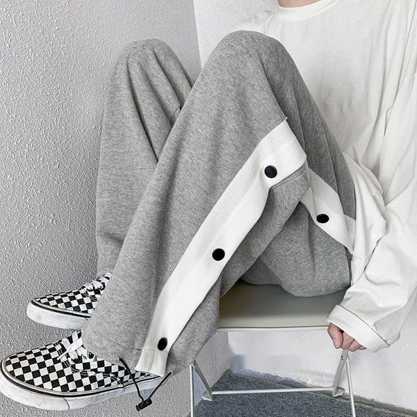 men's pants wear 2021 autumn letter printed korean streetwear fashion straight adjustable waist casual sweatpants trousers, Black
men's pants wear 2021 autumn letter printed korean streetwear fashion straight adjustable waist casual sweatpants trousers, Black