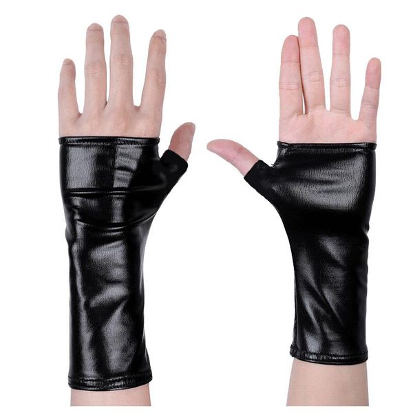 five fingers gloves fashion female short thin half finger pu leather non-slip driving lace fingerless punk nightclub show s89, Blue;gray
five fingers gloves fashion female short thin half finger pu leather non-slip driving lace fingerless punk nightclub show s89, Blue;gray