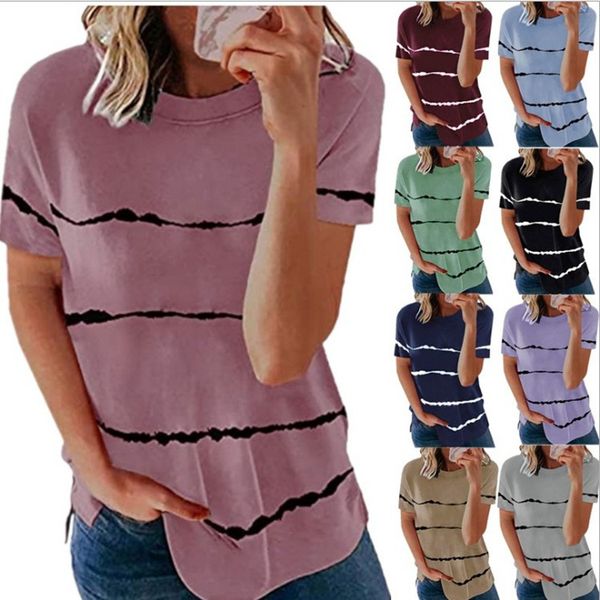 spring / summer 2021 new short sleeve striped loose round neck women's t-shirt top, White
spring / summer 2021 new short sleeve striped loose round neck women's t-shirt top, White