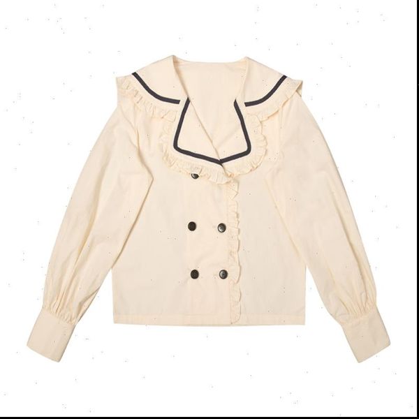 perhaps u women beige sailor collar button lantern sleeve long sleeve shirt loose b0681 drop shipping, White
perhaps u women beige sailor collar button lantern sleeve long sleeve shirt loose b0681 drop shipping, White