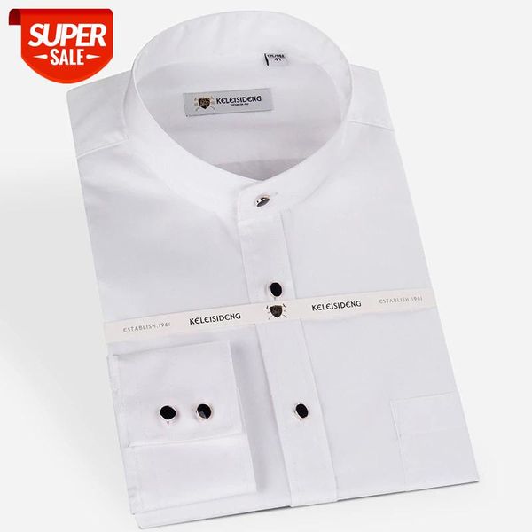excellent pure cotton mandarin collar long sleeve solid dress shirts for men soft comfortable well fit male #p31v, White;black
excellent pure cotton mandarin collar long sleeve solid dress shirts for men soft comfortable well fit male #p31v, White;black