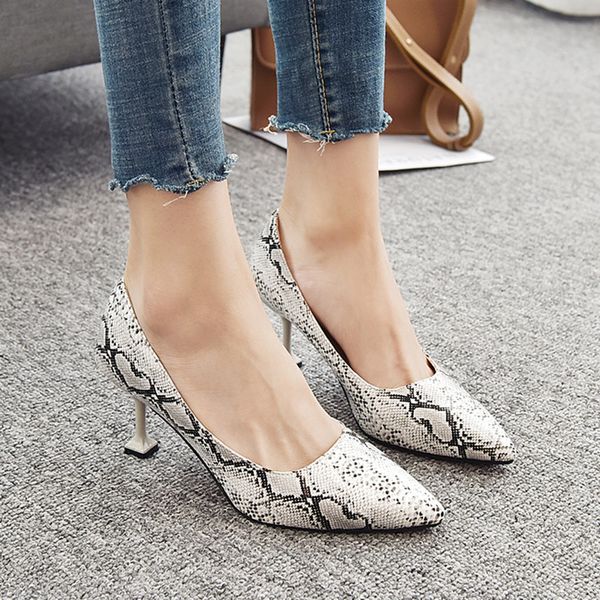 Sexy Heels Dress Shoes Snake skin pattern Women Pump Serpentine Boat shoes Pointed Toe Ladies Shoe Thin Heel zapatos mujer 8672NDress Shoes, Red
Sexy Heels Dress Shoes Snake skin pattern Women Pump Serpentine Boat shoes Pointed Toe Ladies Shoe Thin Heel zapatos mujer 8672NDress Shoes, Red