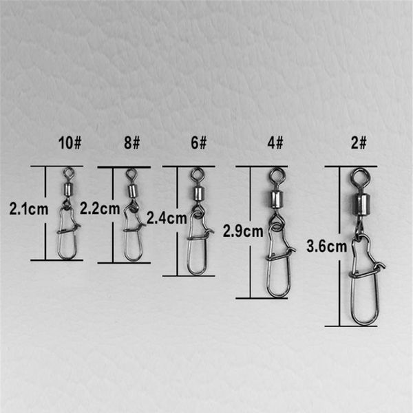 30pcs/lot 2# -10# high speed spinner fishing rolling swivel with fast lock snap hook lure connector bait terminal fishin jllyvs
30pcs/lot 2# -10# high speed spinner fishing rolling swivel with fast lock snap hook lure connector bait terminal fishin jllyvs
