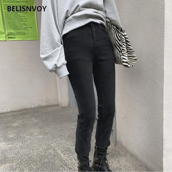 women's pants & capris korean black skinny women jeans stretch push up high waist denim pencil vintage plus size female long trousers, Black;white
women's pants & capris korean black skinny women jeans stretch push up high waist denim pencil vintage plus size female long trousers, Black;white