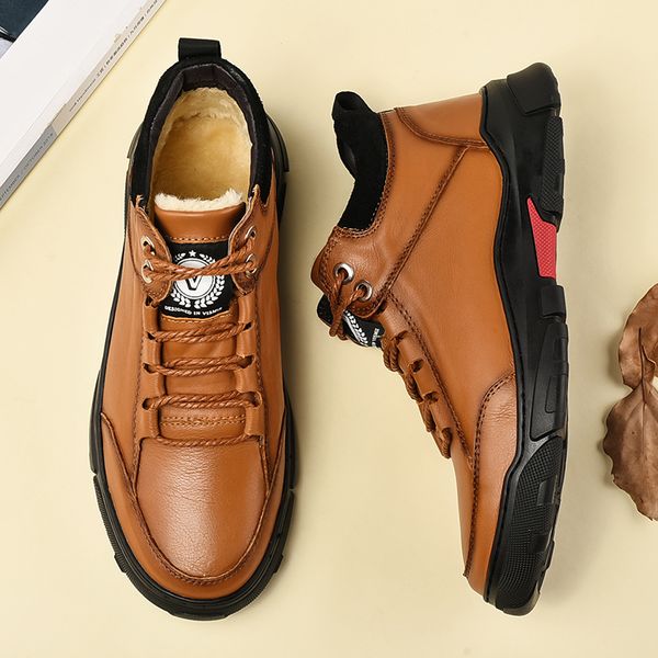 winter heat insulation casual men genuine leather sneakers handmade high outdoor mens shoe western antiskid footwear, Red;white
winter heat insulation casual men genuine leather sneakers handmade high outdoor mens shoe western antiskid footwear, Red;white