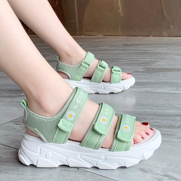 sandals sports female tide summer net red korean version of the student flat, Black 
sandals sports female tide summer net red korean version of the student flat, Black