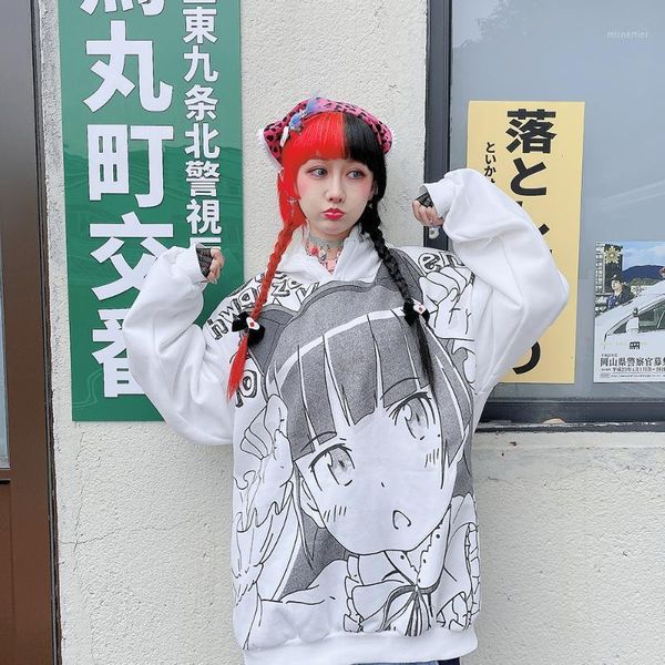 women's hoodies & sweatshirts japanese original house style two dimensional cartoon print fleece white loose autumn and winter, Black
women's hoodies & sweatshirts japanese original house style two dimensional cartoon print fleece white loose autumn and winter, Black