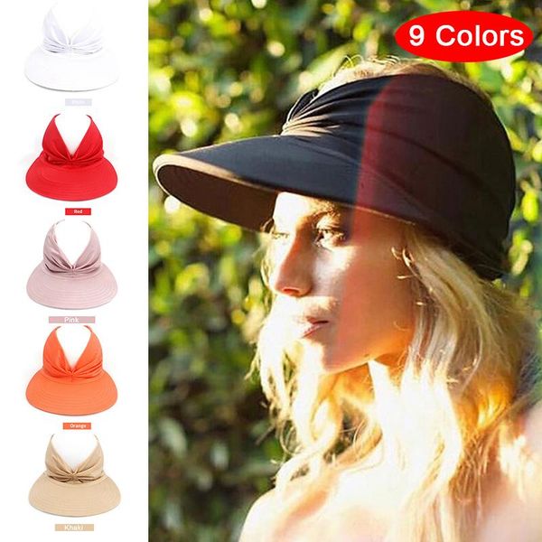 wide brim hats 2021 elastic empty cap hat visor beach women spring summer female sun uv resistant, Blue;gray
wide brim hats 2021 elastic empty cap hat visor beach women spring summer female sun uv resistant, Blue;gray