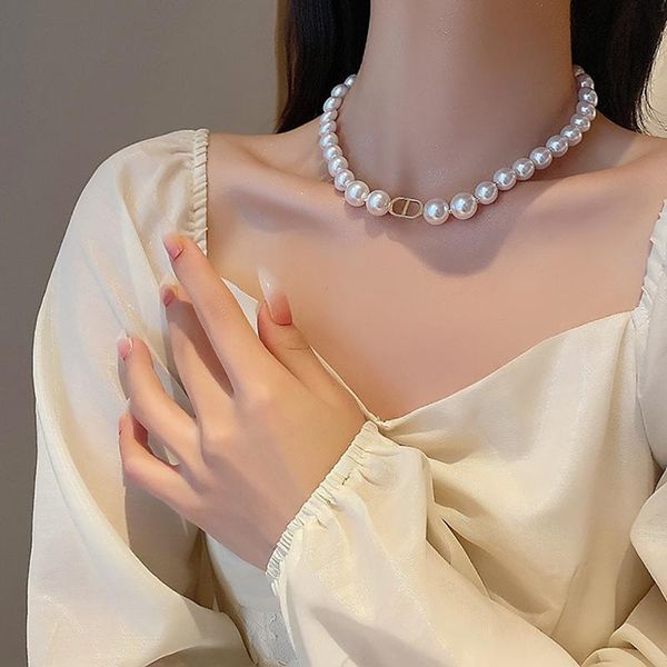 chains women faux pearl necklace fashion decorative vintage clavicle charm party jewelry accessories, Silver
chains women faux pearl necklace fashion decorative vintage clavicle charm party jewelry accessories, Silver