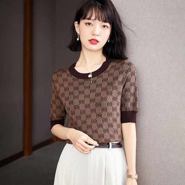 women's t-shirt g series foreign trade retro versatile 2021 summer fashion letters slim o-neck short sleeve trend top, White
women's t-shirt g series foreign trade retro versatile 2021 summer fashion letters slim o-neck short sleeve trend top, White