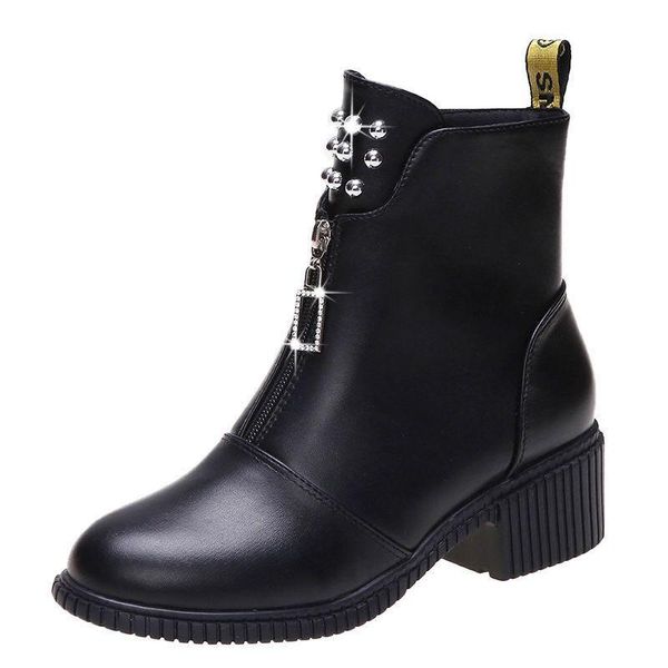 boots 2021 autumn fashion zipper round ankle toe heel retro short ladies winter warm snow women, Black
boots 2021 autumn fashion zipper round ankle toe heel retro short ladies winter warm snow women, Black