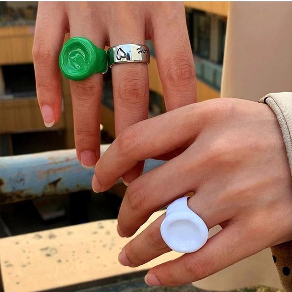wedding rings allme minimalist green white enamel chunky finger for women round geometric metal alloy ring summer rock punk jewelry, Slivery;golden
wedding rings allme minimalist green white enamel chunky finger for women round geometric metal alloy ring summer rock punk jewelry, Slivery;golden