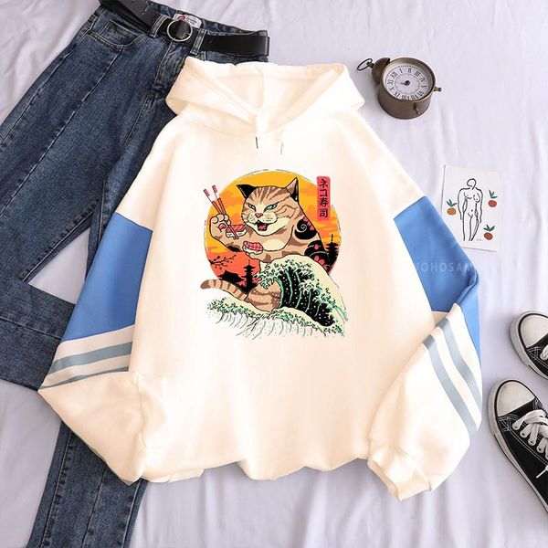 men's hoodies & sweatshirts kawaii sushi cats patchwork harajuku funny graffiti cartoon winter keep warm fashion streetwear, Black
men's hoodies & sweatshirts kawaii sushi cats patchwork harajuku funny graffiti cartoon winter keep warm fashion streetwear, Black