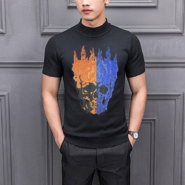 men's t-shirts spring sweaters high-quality knitted pullovers warm winter diamonds exquisite design oversized, White;black
men's t-shirts spring sweaters high-quality knitted pullovers warm winter diamonds exquisite design oversized, White;black